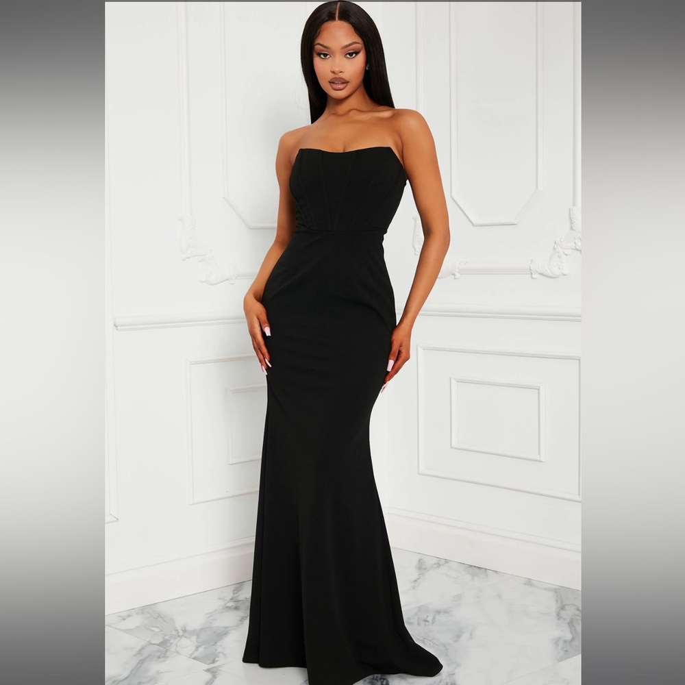 Tube Maxi Dress with Corset Top/Boning